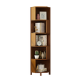 5-Shelf Corner Bookcase Industrial Bookshelf Display Storage Stand V63-838281