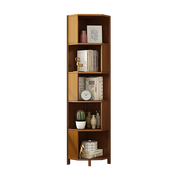 5-Shelf Corner Bookcase Industrial Bookshelf Display Storage Stand V63-838281