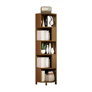 5-Shelf Corner Bookcase Industrial Bookshelf Display Storage Stand V63-838281