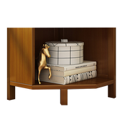 5-Shelf Corner Bookcase Industrial Bookshelf Display Storage Stand V63-838281