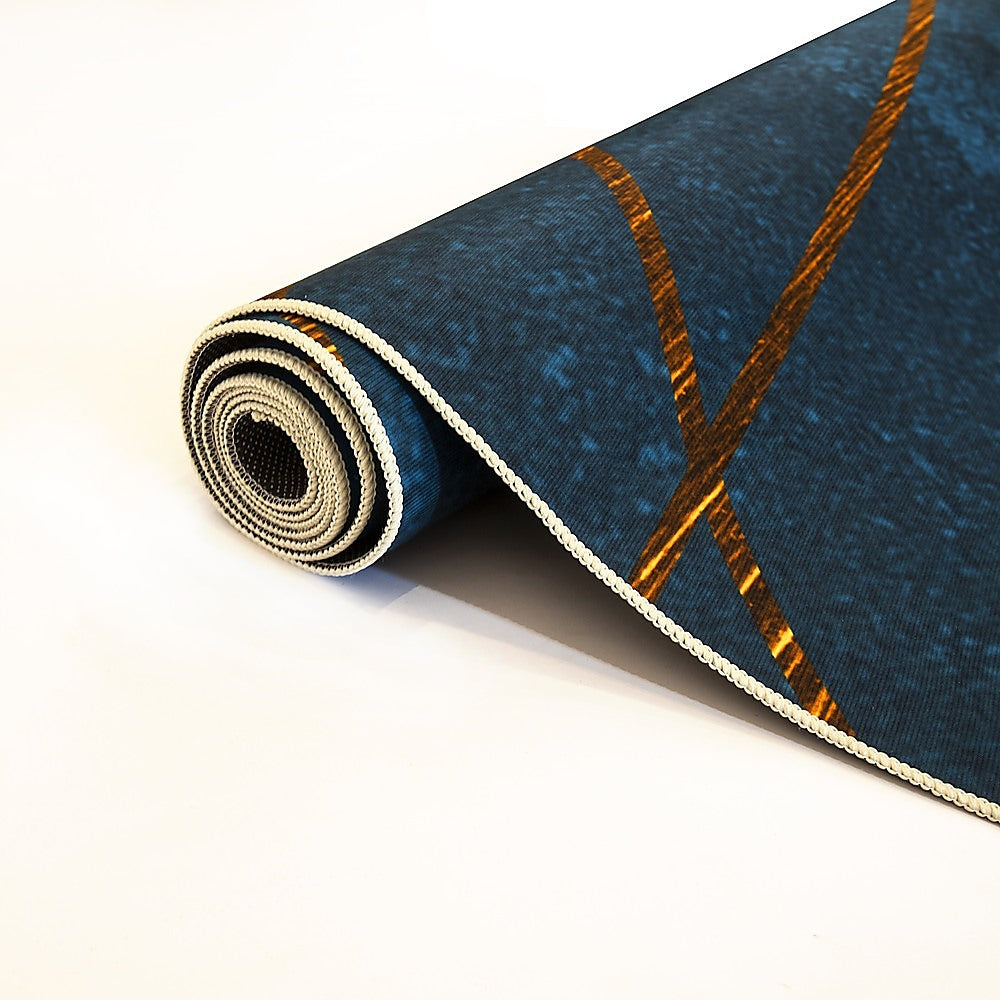 200x300cm Large Floor Blue Teal Rug - Modern Area Carpet for Bedroom & Lounge V63-838311