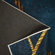 200x300cm Large Floor Blue Teal Rug - Modern Area Carpet for Bedroom & Lounge V63-838311