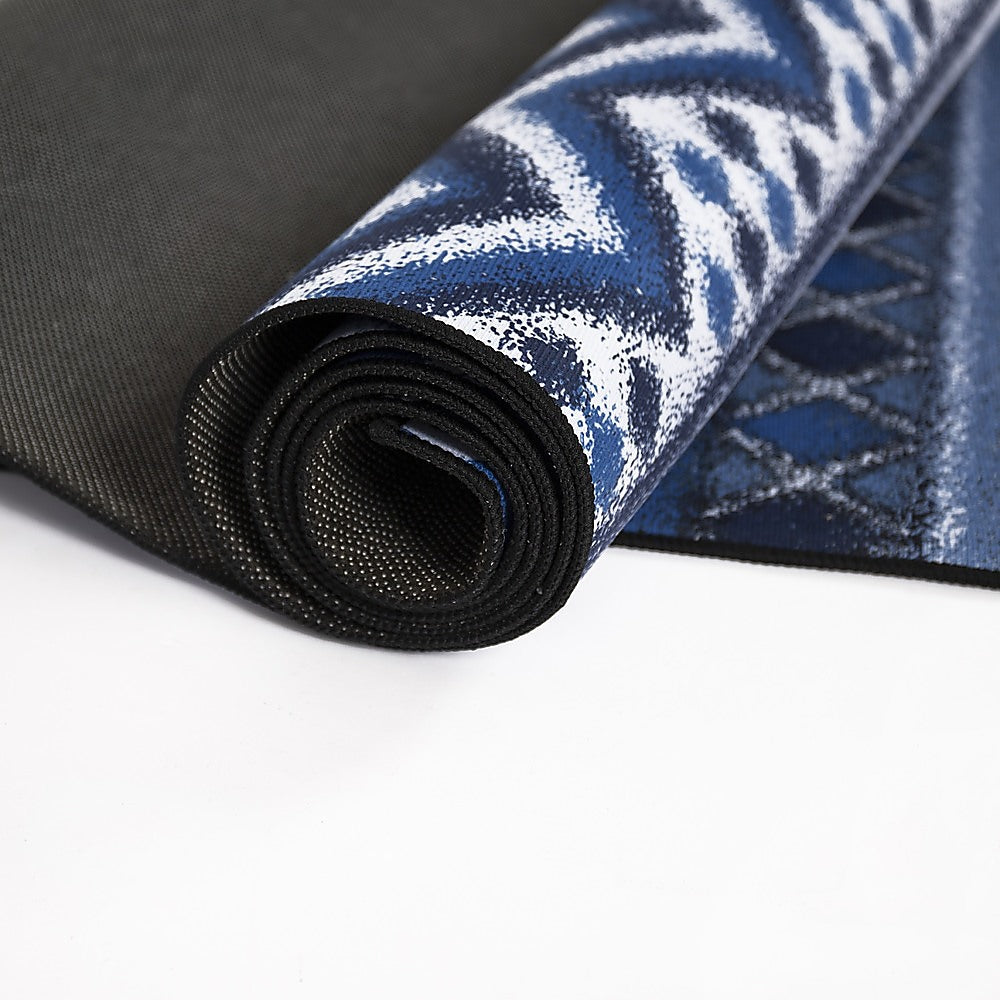 200x300cm Large Floor Blue Ethnic Rug - Modern Area Carpet for Bedroom & Lounge V63-838351
