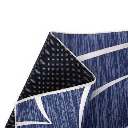 200x300cm Large Floor Blue Waves Rug – Modern Area Carpet for Bedroom & Lounge