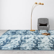 200x300cm Large Floor Soft Blue Fluffy Rug - Modern Area Carpet for Bedroom & Lounge V63-838391