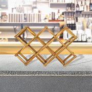 Wooden Wine Rack Freestanding 10 Bottles Countertop Storage V63-838441