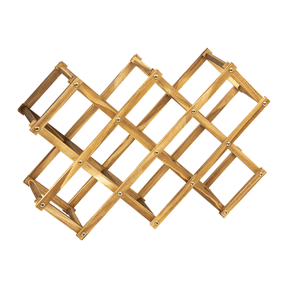 Wooden Wine Rack Freestanding 10 Bottles Countertop Storage V63-838441