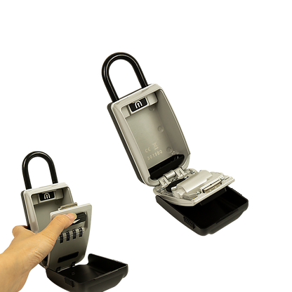 Security 4 Digit Combination Cable Lock Box With Luminous Dials V63-838461