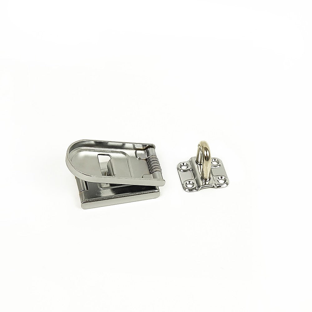 Security Lock Hardened Steel Fixed Staple Hasp 6-1/4 in. L V63-838471