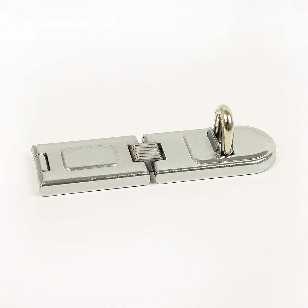 Security Lock Hardened Steel Fixed Staple Hasp 6-1/4 in. L V63-838471