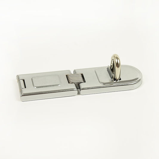 Security Lock Hardened Steel Fixed Staple Hasp 6-1/4 in. L V63-838471