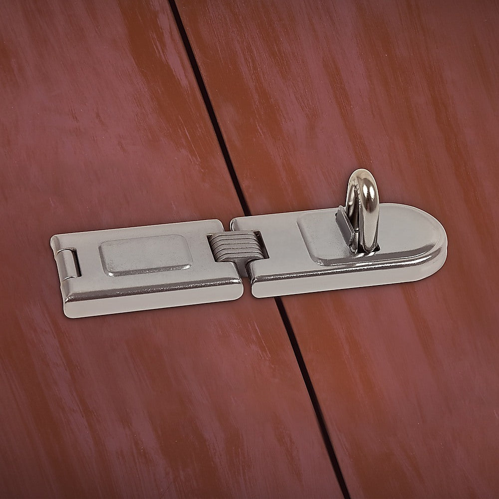 Security Lock Hardened Steel Fixed Staple Hasp 6-1/4 in. L V63-838471