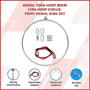 Aerial Yoga Hoop 90CM Lyra Hoop Circus Single Point Aerial Ring Set V63-838481