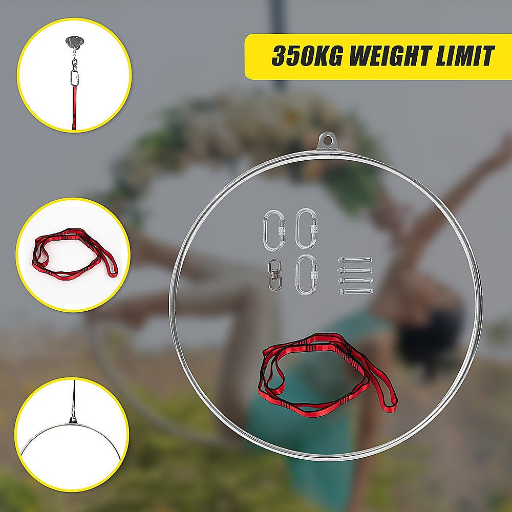 Aerial Yoga Hoop 90CM Lyra Hoop Circus Single Point Aerial Ring Set V63-838481