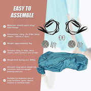 5x2.8m Yoga Pilates Aerial Silk Kit Swing Anti-Gravity Hammock V63-838491