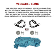 5x2.8m Yoga Pilates Aerial Silk Kit Swing Anti-Gravity Hammock V63-838491