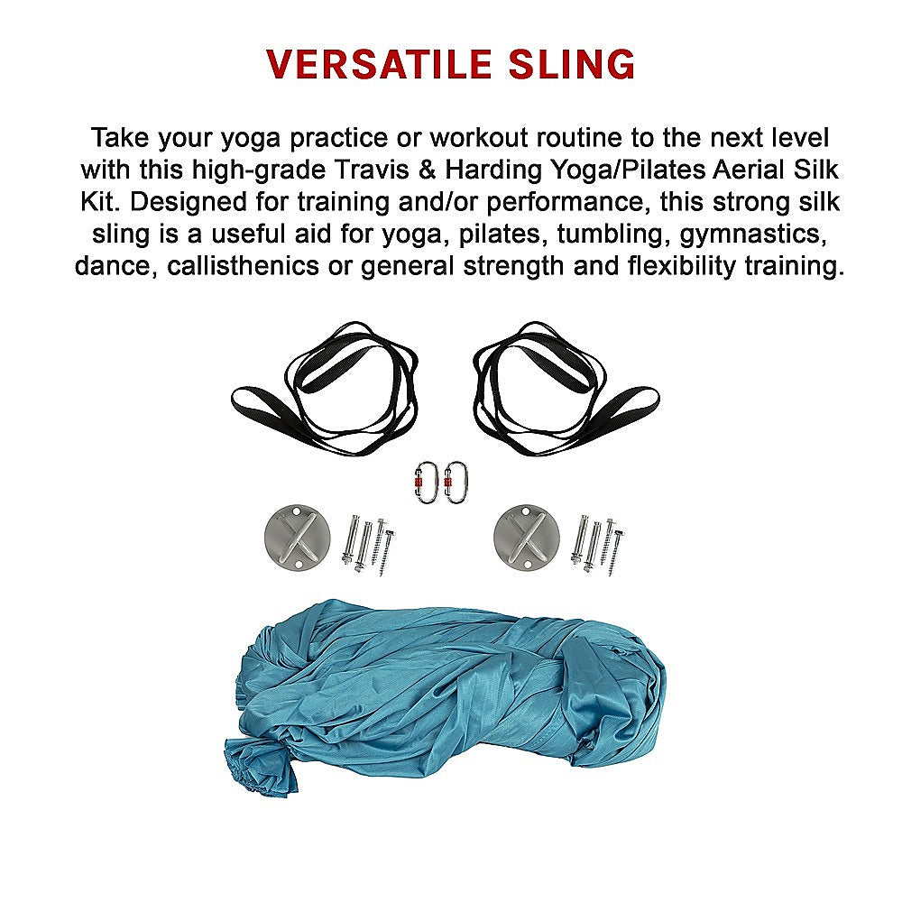 5x2.8m Yoga Pilates Aerial Silk Kit Swing Anti-Gravity Hammock V63-838491