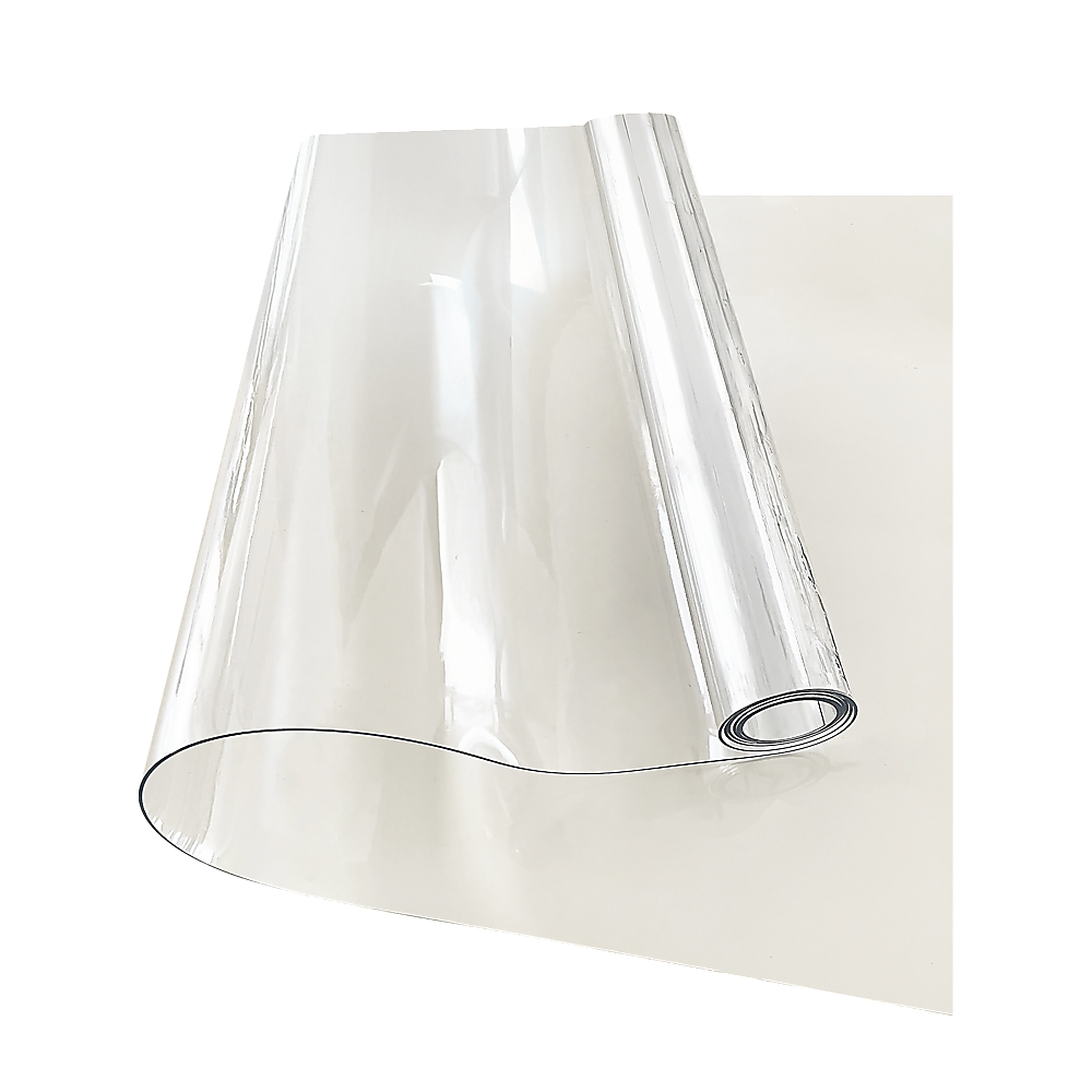 PVC Tablecloth Protector 107X213.4CM Clear Plastic Table Cloth Cover Transparent V63-838511