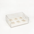 10Pcs Clear Dessert Boxes Cupcake Packaging - Transparent Bakery Cake Gift Boxes V63-838551