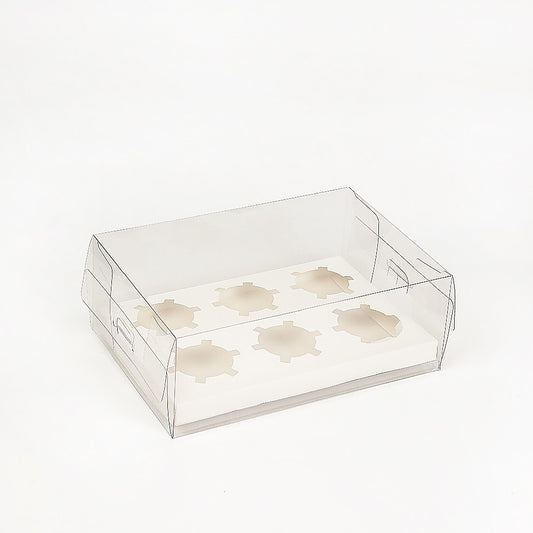 10Pcs Clear Dessert Boxes Cupcake Packaging - Transparent Bakery Cake Gift Boxes V63-838551