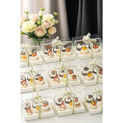 10Pcs Clear Dessert Boxes Cupcake Packaging - Transparent Bakery Cake Gift Boxes V63-838551