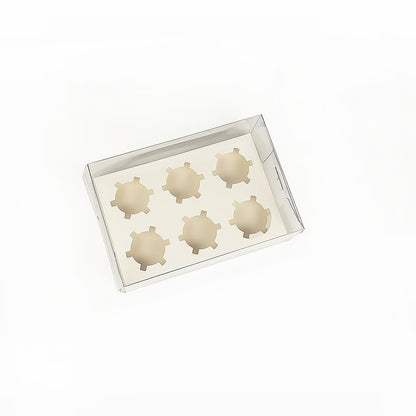 10Pcs Clear Dessert Boxes Cupcake Packaging - Transparent Bakery Cake Gift Boxes V63-838551