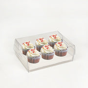 10Pcs Clear Dessert Boxes Cupcake Packaging - Transparent Bakery Cake Gift Boxes V63-838551