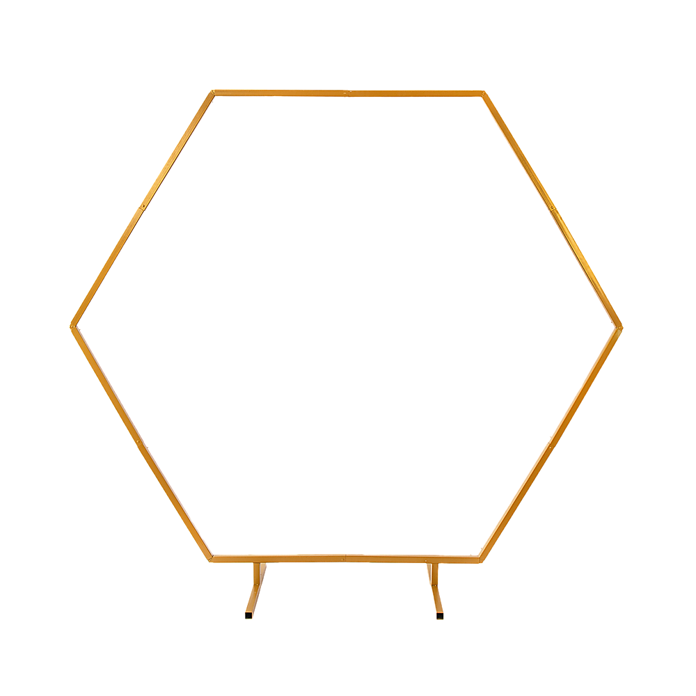 2M Wedding Hex Arch Backdrop Flower Display Stand Frame Background V63-838591