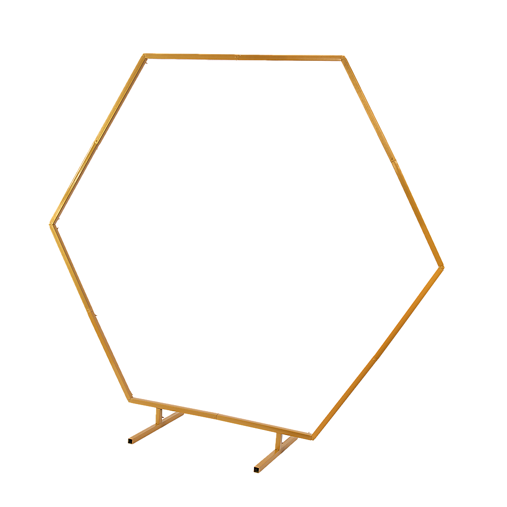 2M Wedding Hex Arch Backdrop Flower Display Stand Frame Background V63-838591