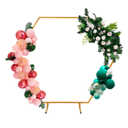 2M Wedding Hex Arch Backdrop Flower Display Stand Frame Background V63-838591