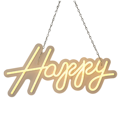 Happy Birthday Neon Sign Hanging Glowing Party Decoration V63-838651