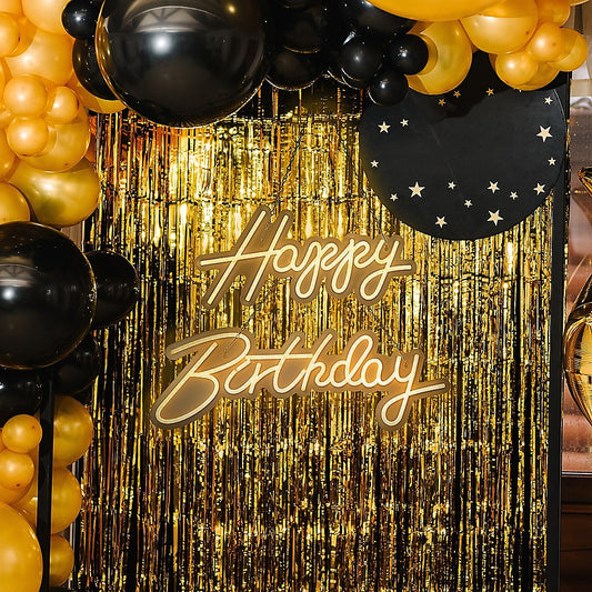Happy Birthday Neon Sign Hanging Glowing Party Decoration V63-838651