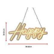 Happy Birthday Neon Sign Hanging Glowing Party Decoration V63-838651