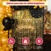 Happy Birthday Neon Sign Hanging Glowing Party Decoration V63-838651