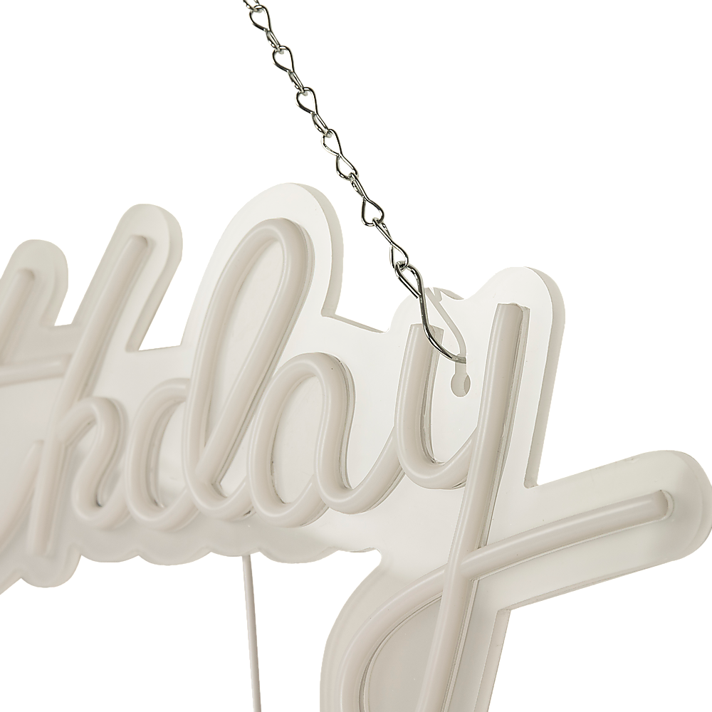 Happy Birthday Neon Sign Hanging Glowing Party Decoration V63-838651
