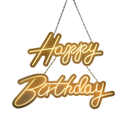 Happy Birthday Neon Sign Hanging Glowing Party Decoration V63-838651