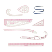 9pc French Curve Ruler Set DIY Sewing Pattern Measuring Tool for Dressmaker V63-838661