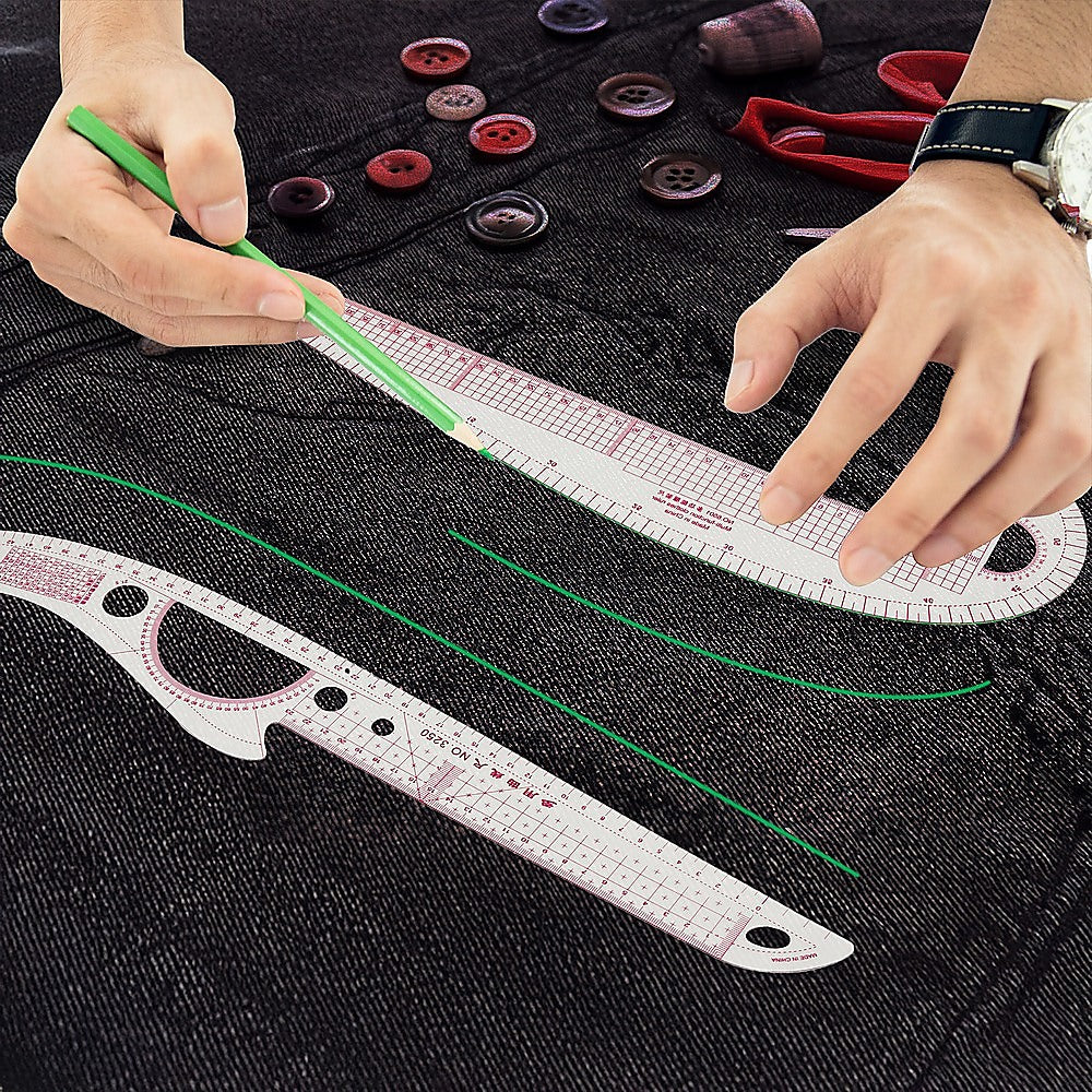 9pc French Curve Ruler Set DIY Sewing Pattern Measuring Tool for Dressmaker V63-838661