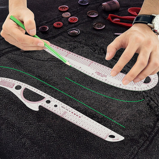 9pc French Curve Ruler Set DIY Sewing Pattern Measuring Tool for Dressmaker V63-838661