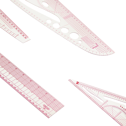 9pc French Curve Ruler Set DIY Sewing Pattern Measuring Tool for Dressmaker V63-838661