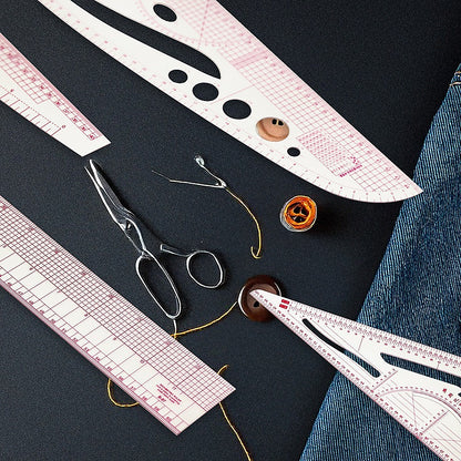 9pc French Curve Ruler Set DIY Sewing Pattern Measuring Tool for Dressmaker V63-838661
