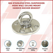 304 Stainless Steel Suspension Hook Wall Ceiling Mount Hanger Anchor Bracket V63-838671