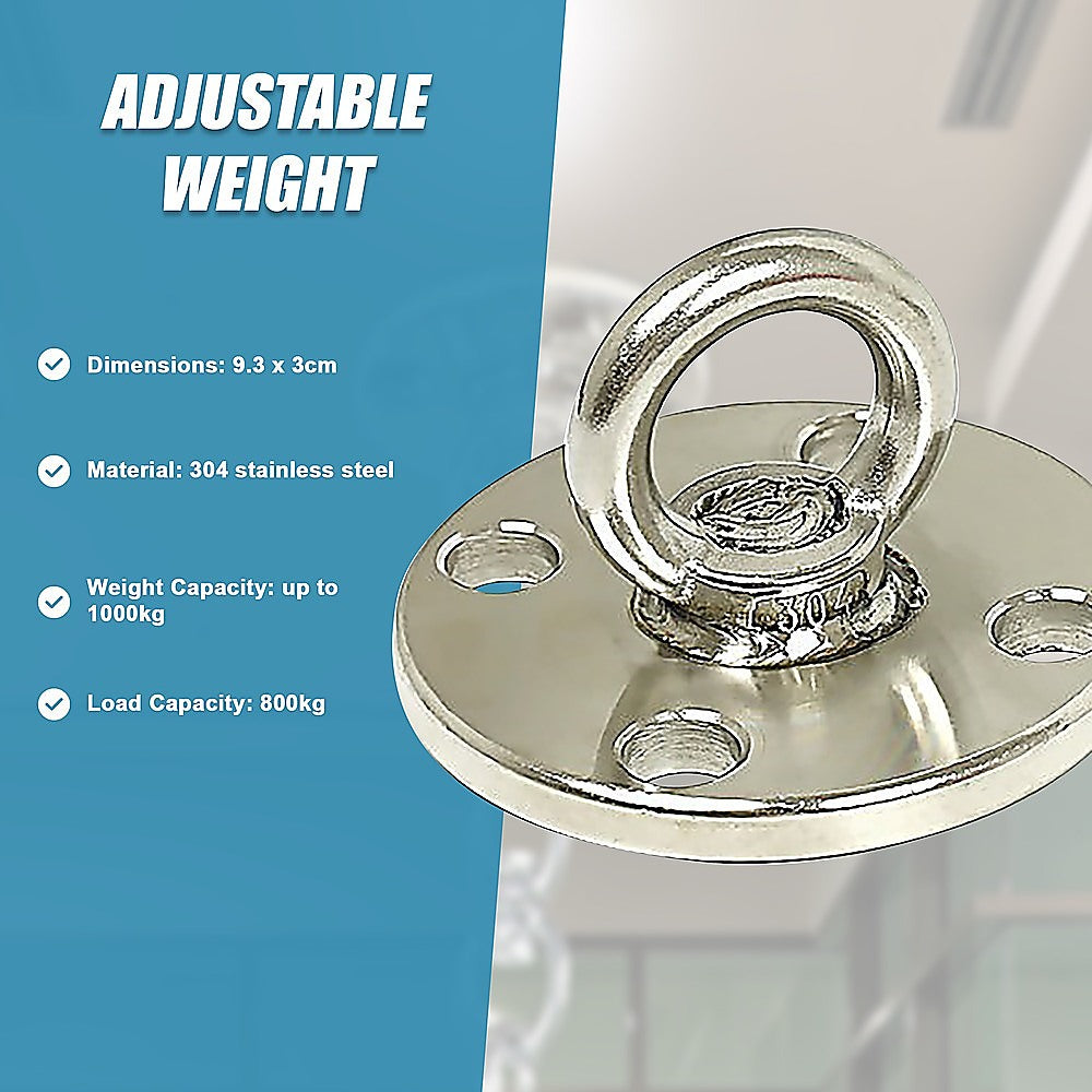 304 Stainless Steel Suspension Hook Wall Ceiling Mount Hanger Anchor Bracket V63-838671