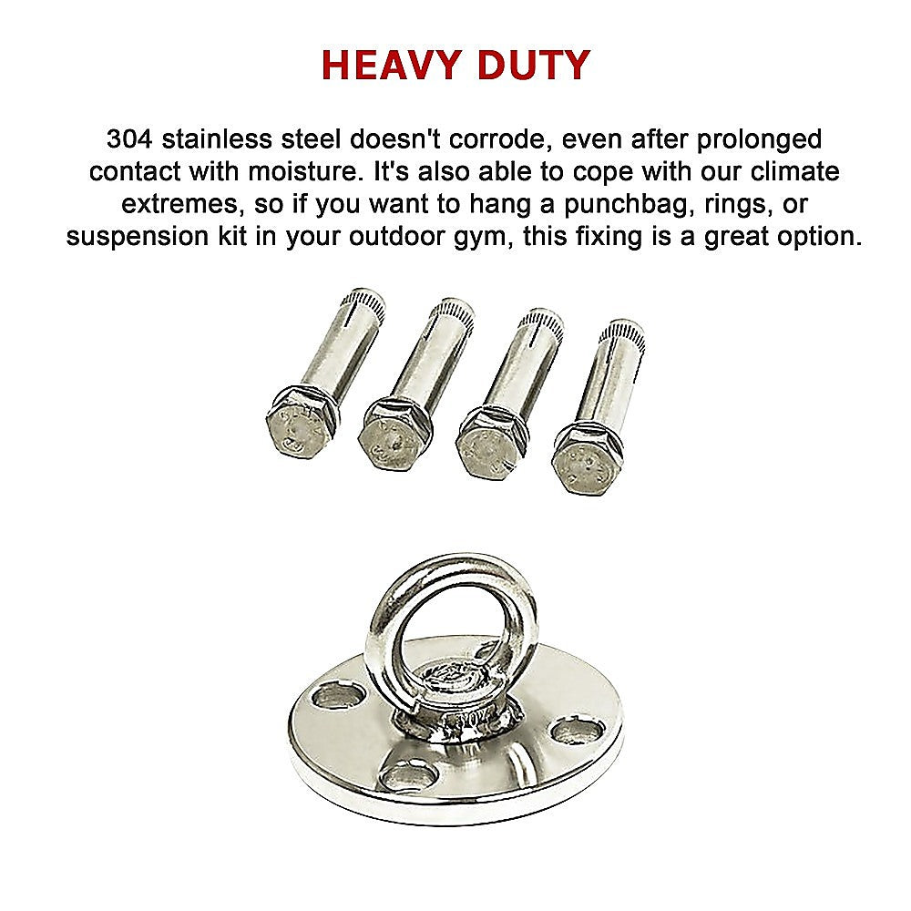 304 Stainless Steel Suspension Hook Wall Ceiling Mount Hanger Anchor Bracket V63-838671