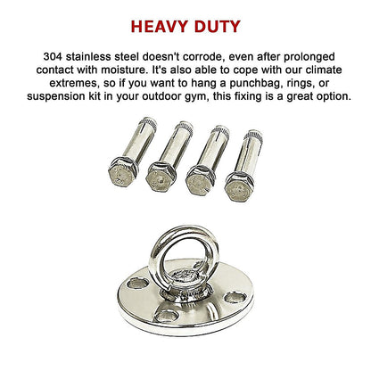 304 Stainless Steel Suspension Hook Wall Ceiling Mount Hanger Anchor Bracket V63-838671