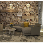 Rustic Rock Brick Wallpaper V63-838691