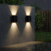 2pc Outdoor Solar LED Deck Lights Garden Patio Pathway Stairs Warm White V63-838741