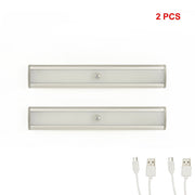 2 Pack LED Stick On Wireless Under Cabinet Lights Rechargeable Motion Sensor Closet Lamps For Convenient V63-838761