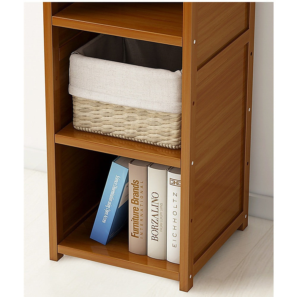 3 Piece Bamboo Adjustable Shelf Set - Bookcase Display Storage Rack Stand V63-838791