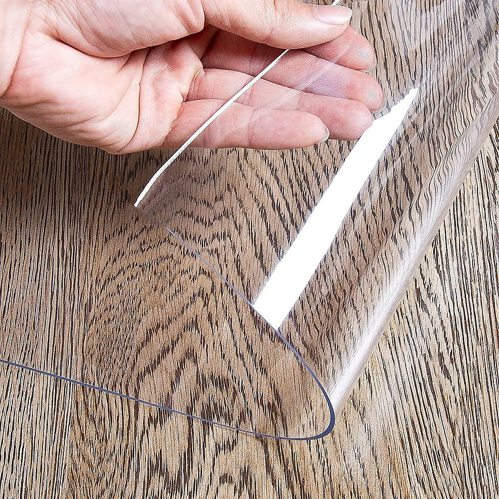 PVC Tablecloth Protector Table Cover Dining Table Cloth Plastic 2134x1070mm 1.5mm V63-838801